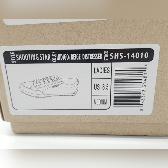 Taos Shooting Star Indigo Distressed Blue Women's Sneaker Size 8.5 M - Picture 2 of 8